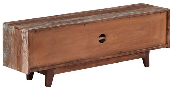 Vintage stílusú tömör akácfa TV-szekrény 118 x 30 x 40 cm