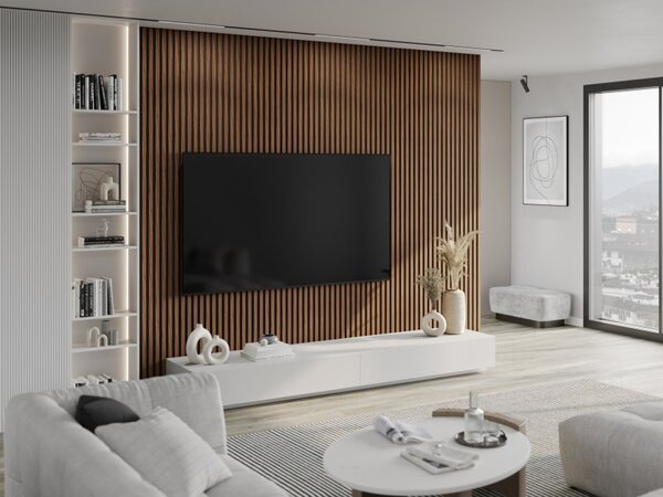 Mexen Lam-B falpanel próba, HDF lap 4 mm, technikai furnér, Rubin Mahagóni - S100-013-S