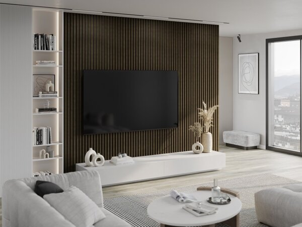 Mexen Lam-B falpanel minta, 4 mm HDF lap, fa furnér, Királyi Ében - S100-020-S