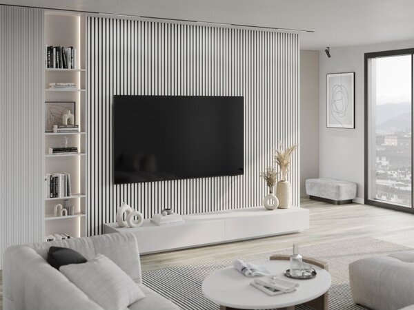 Mexen Lam-B falpanel minta, 4 mm HDF lemez, Fehér Matt - S100-051-S