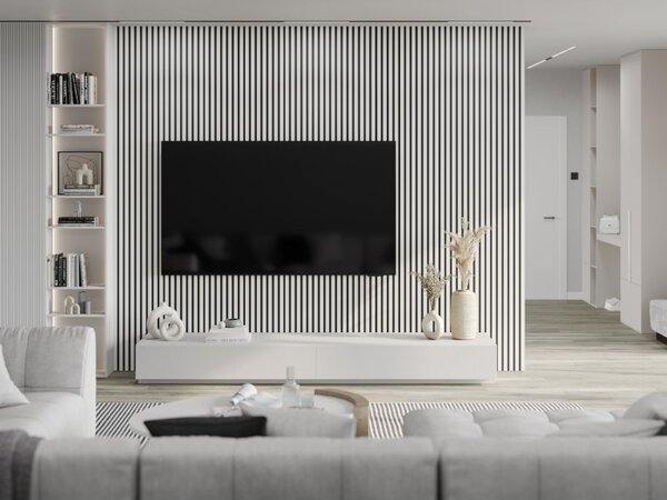 Mexen Lam-B falpanel minta, 4 mm HDF lemez, Fehér Matt - S100-051-S