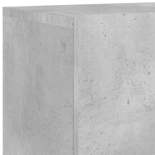 2 db betonszürke falra szerelhető TV-szekrény 80 x 30 x 41 cm
