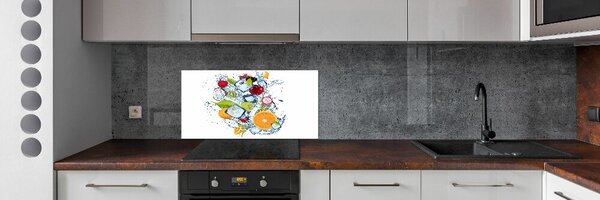 Konyhai dekorpanel Gyümölcs és jég