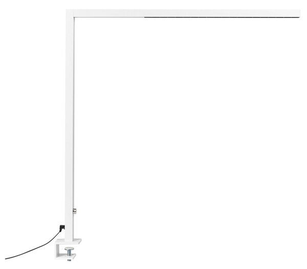LED csíptetős asztali lámpa VOLANS Dimmer funkcióval Fém Fehér