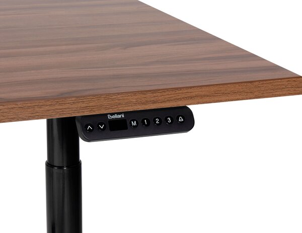 Elektromosan állítható asztal DESTINAS Barna/fekete 160 cm 72 cm