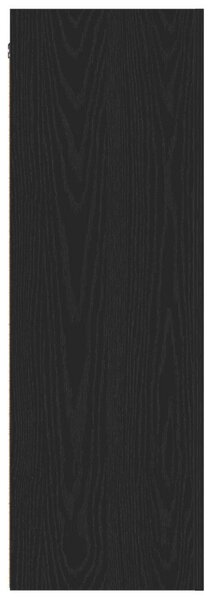 Falra Szerelhető TV Szekrények - 2 db, Fekete Tölgy, 30.5 x 30 x 90 cm, Mérnöki Fából