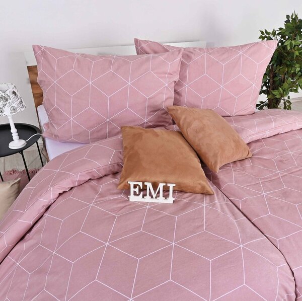 EMI Alya rosa flanel ágyhuzat, A standard egyszemélyes ágy szett tartalma: 1x 140x200 + 1x 70x90