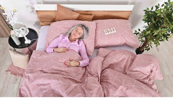 EMI Alya rosa flanel ágyhuzat, A standard egyszemélyes ágy szett tartalma: 1x 140x200 + 1x 70x90