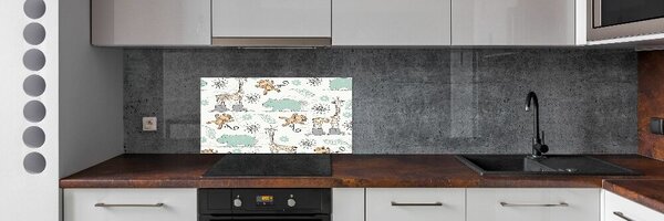 Konyhai falburkoló panel Állatok
