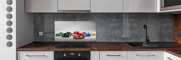 Hátfal panel konyhai Színes autók