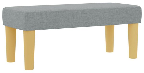 Box Spring Ágy matraccal &amp; Pad világosszürke 100x200 cm textil