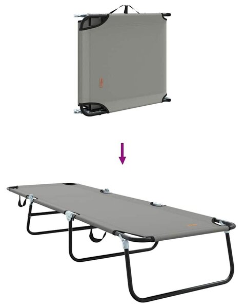 VidaXL Összecsukható nyugágy 2 pcs Szürke 56 x 189 x 87cm szövet