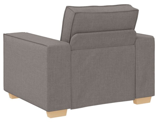 3 darabos kanapé szett párnákkal, taupe szövet