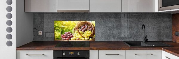 Konyhai dekorpanel Szőlő a kosárban