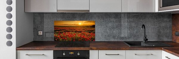 Konyhapanel Területén a pipacsok