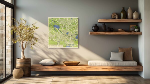 's-Hertogenbosch 3D fa várostérkép fali dekoráció – Natura Products