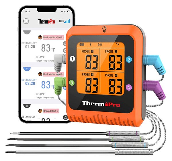Thermopro 4 szondás Digitális Bluetooth Hőmérő (TP-930)