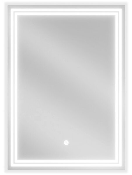 Mexen Taco LED világítású fürdőszobai tükör, 50 x 70 cm, LED 6000K, páramentes - 9805-050-070-611-00