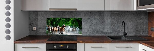 Konyhai fali panel Lovakat