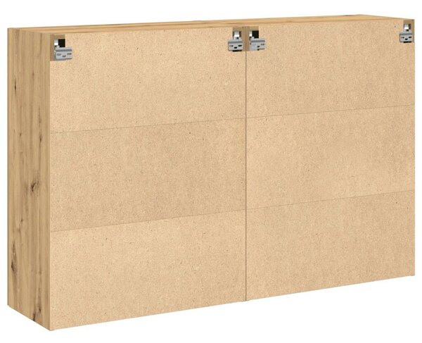 Fali Szekrények 2 db Művészi Tölgy 69,5x34x90 cm Mérnöki Fa