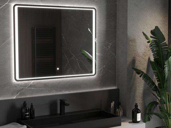 Mexen Zusa megvilágított fürdőszobai tükör 100 x 80 cm, LED 6000K, párásodásgátló - 9808-100-080-611-00