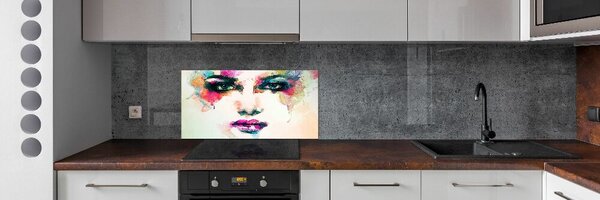 Konyhai fali panel Portré, nő
