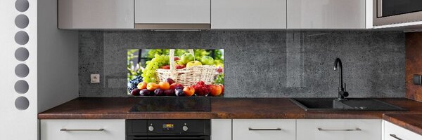 Konyhai dekorpanel Gyümölcskosár