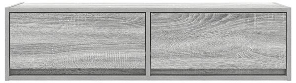 TV Szekrény Szürke Sonoma 100x31x25,5 cm Szerelt Fa
