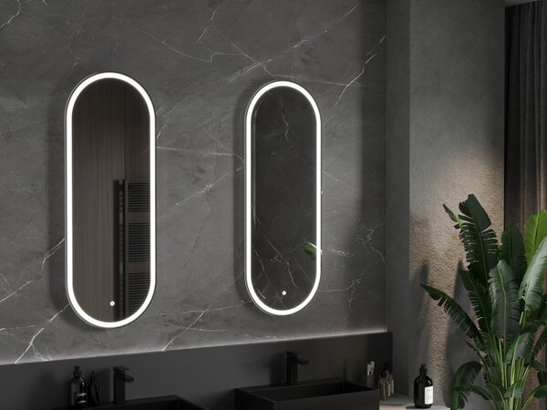 Mexen Bono megvilágított fürdőszobai tükör 45 x 120 cm, LED 6000K, páramentesítő - 9816-045-120-611-00