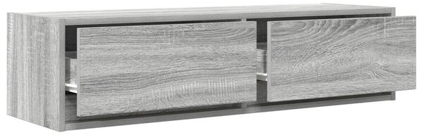 TV Szekrény Szürke Sonoma 100x31x25,5 cm Szerelt Fa