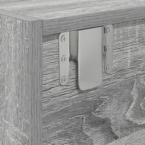 TV Szekrény Szürke Sonoma 100x31x25,5 cm Szerelt Fa