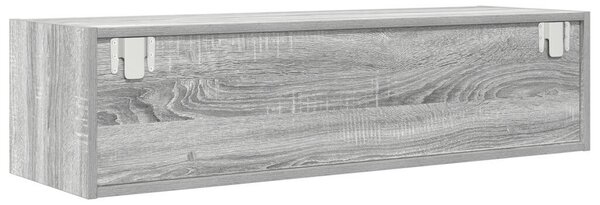 TV Szekrény Szürke Sonoma 100x31x25,5 cm Szerelt Fa