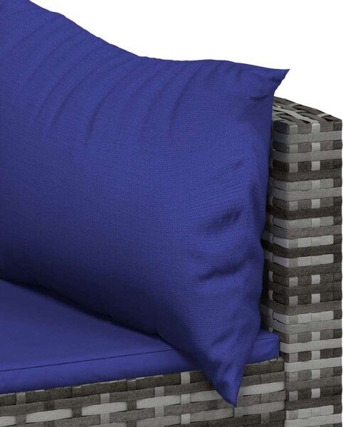 VidaXL Polyrattan Kerti Ülőgarnitúra - 4 részes, Szürke