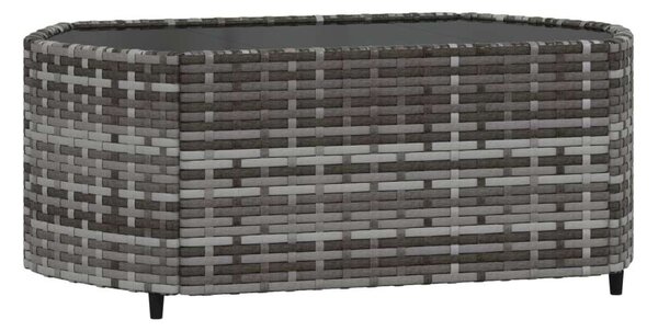 VidaXL Polyrattan Kerti Ülőgarnitúra - 4 részes, Szürke