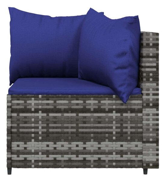 VidaXL Polyrattan Kerti Ülőgarnitúra - 4 részes, Szürke