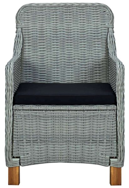 VidaXL Kültéri Étkezőgarnitúra - 9 részes - Polyrattan