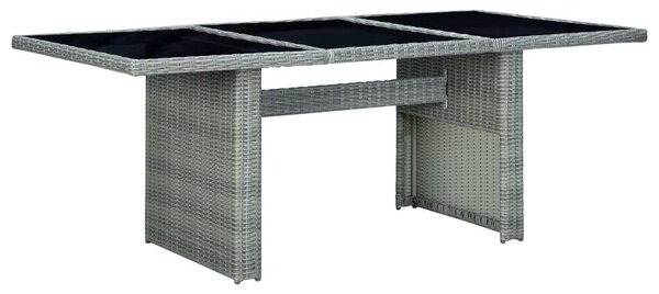 VidaXL Kültéri Étkezőgarnitúra - 9 részes - Polyrattan