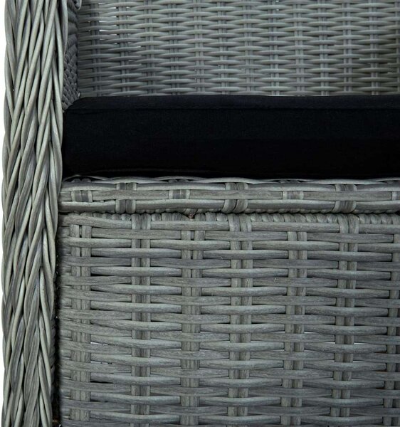 VidaXL Kültéri Étkezőgarnitúra - 9 részes - Polyrattan
