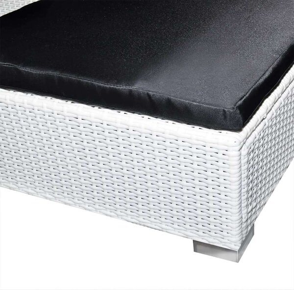 VidaXL Polyrattan Kerti Bútorszett - 8 részes - Fehér