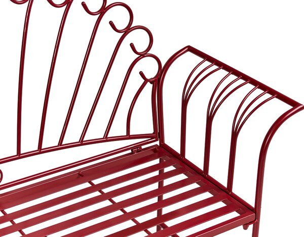 Kerti pad CAVINIA 125 cm Fém Burgundi
