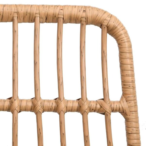 VidaXL 5 részes polyrattan kerti étkezőgarnitúra