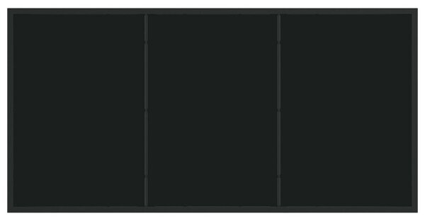 Kertasztal Fekete 140x80x73 cm Edzett Üveg