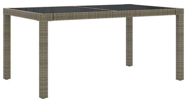 VidaXL Polyrattan Kültéri Étkezőgarnitúra - 5 részes - Szürke