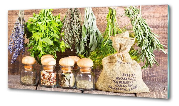 Konyhai dekorpanel Herbs egy húr