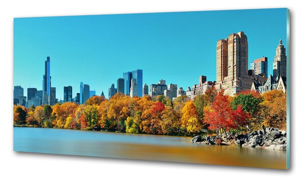 Konyhai falvédő New york ősszel