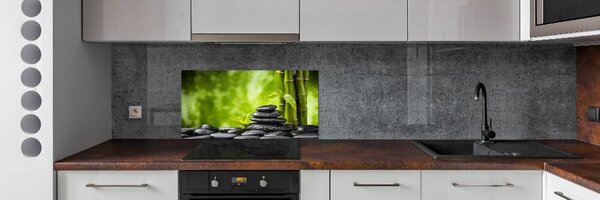 Konyhai falburkoló panel Zen kövek