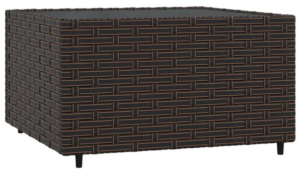 VidaXL 4 részes barna polyrattan kerti ülőgarnitúra párnákkal