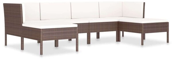 VidaXL Polyrattan Kerti Bútorszett - 6 részes