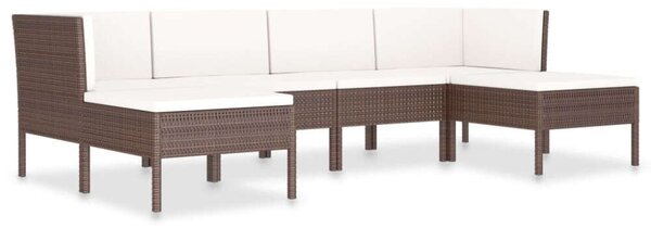 VidaXL Polyrattan Kerti Bútorszett - 6 részes