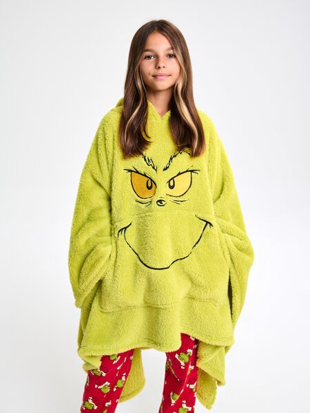 Sinsay - Takaró kapucnival Grinch - zöld